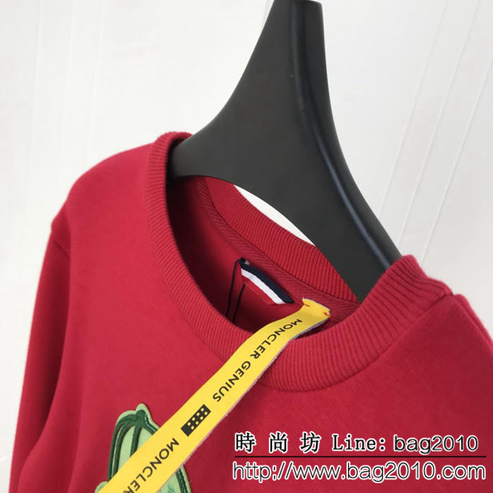 Moncler蒙口 18SS秋冬新款衛衣 定制刺繡人像章仔LOGO 定制原版抓絨面料 手感特別舒服 男女款 ydi2346